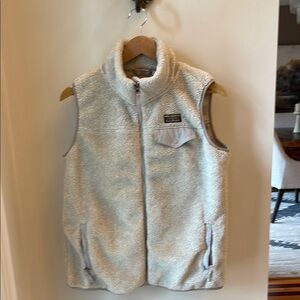 Cream Fleece LLBean Vest